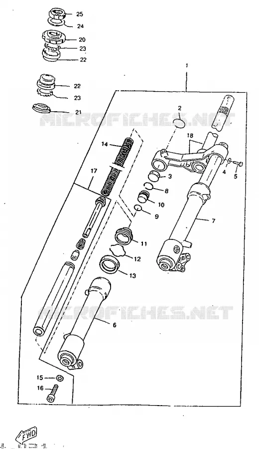 FOURCHE Yamaha SCOOTER 50 1998 ROCKET  CW50RSP