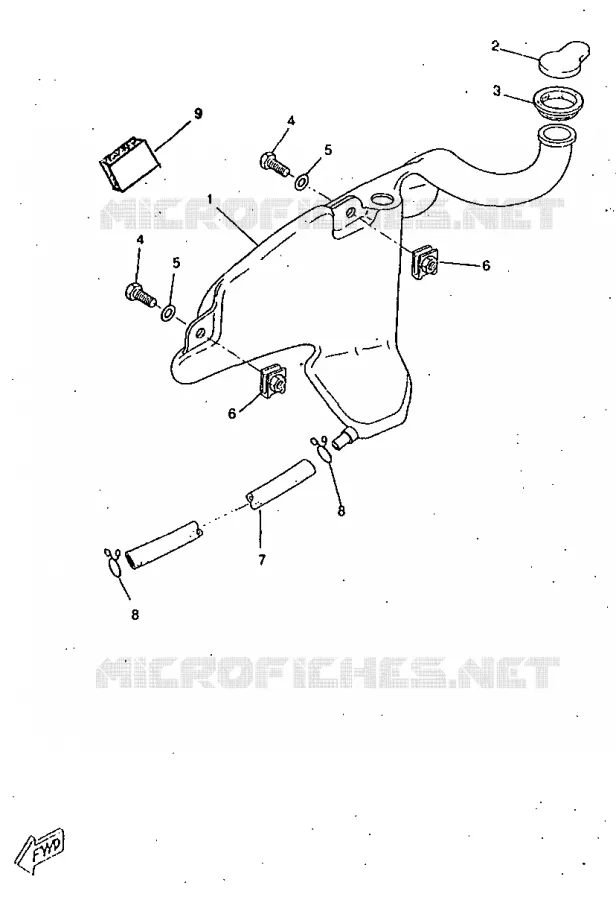 RESERVOIR D'HUILE Yamaha SCOOTER 50 1998 ROCKET  CW50RSP
