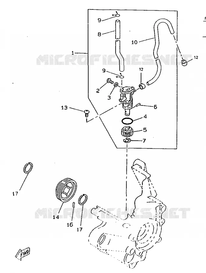 POMPE A HUILE Yamaha SCOOTER 50 1997 BOOSTER  CW50RSX