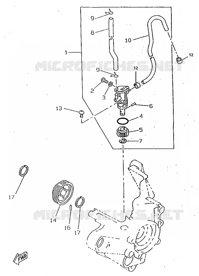 POMPE A HUILE Yamaha SCOOTER 50 1998 BOOSTER  CW50RSX