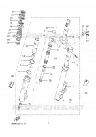 FOURCHE pour Yamaha BW'S 50 GRAND PRIX de 2005