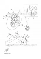ROUE ARRIERE pour Yamaha BW'S 50 GRAND PRIX de 2005