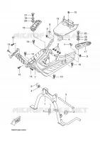 SUPPORT / REPOSE PIEDS pour Yamaha BW'S 50 GRAND PRIX de 2005