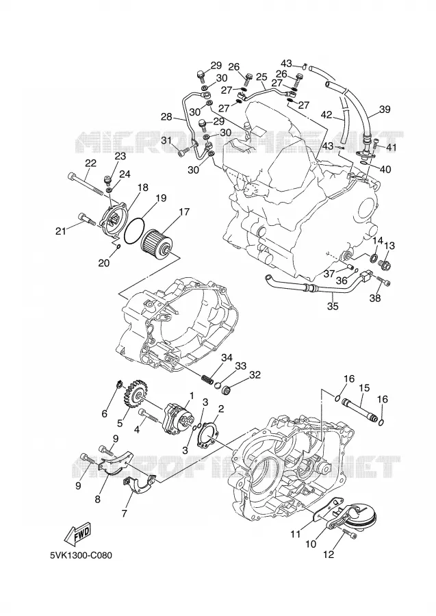 POMPE A HUILE Yamaha MOTO 660 2008 XTR  XT660R