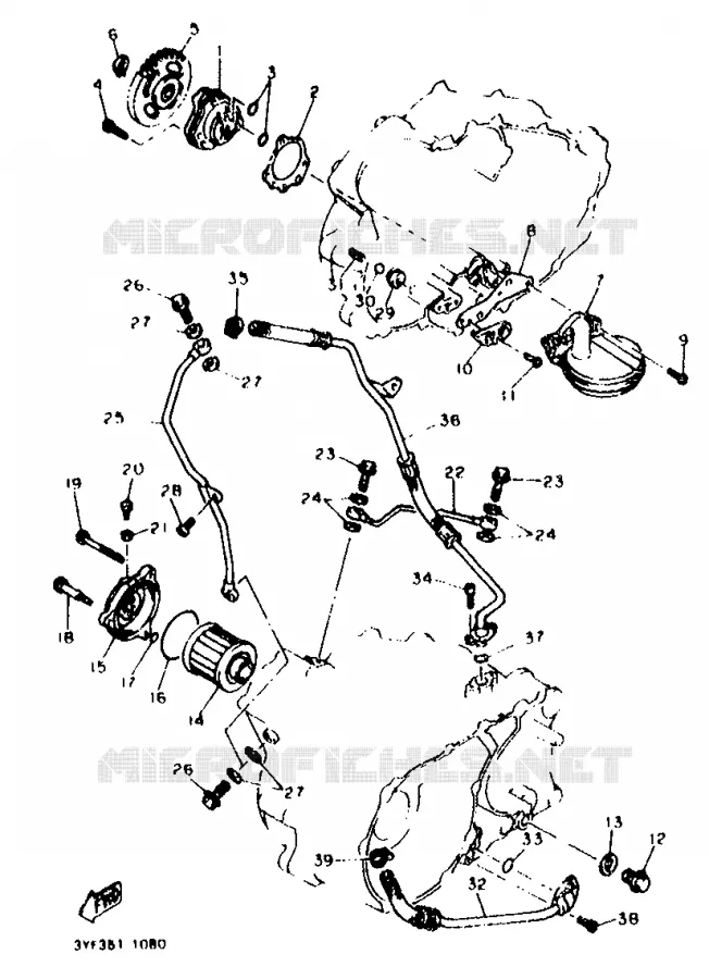 POMPE A HUILE Yamaha MOTO 660 1992 TENERE  XTZ660