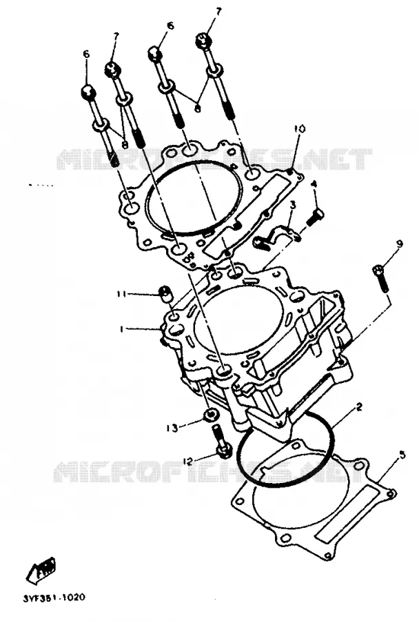 CYLINDRE Yamaha MOTO 660 1992 TENERE  XTZ660