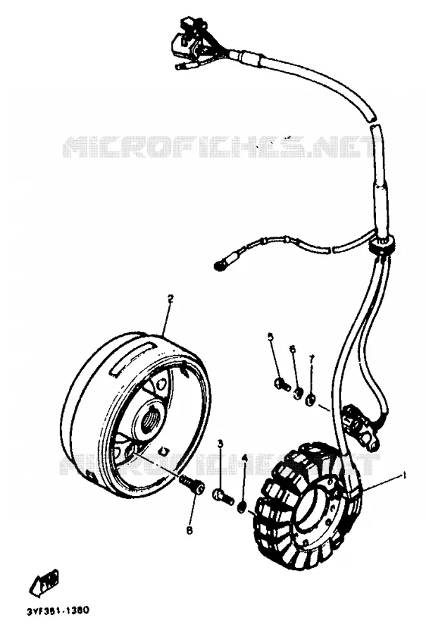 ALLUMAGE Yamaha MOTO 660 1992 TENERE  XTZ660