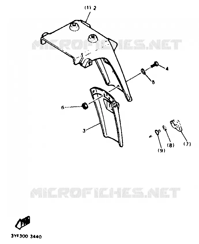 PIÈCES OPTIONNELLES - PARTIE CYCLE Yamaha MOTO 660 1996 TENERE  XTZ660