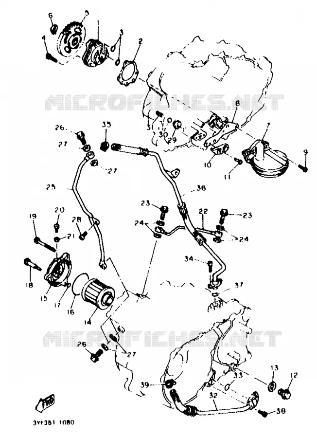 POMPE A HUILE Yamaha MOTO 660 1996 TENERE  XTZ660