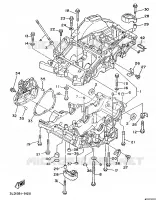CARTER MOTEUR pour Yamaha XTZ750 de 1989