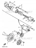 EMBRAYAGE DE DEMARREUR pour Yamaha XTZ750 de 1989