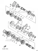 TRANSMISSION pour Yamaha XTZ750 de 1989
