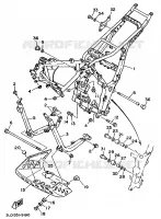 CADRE pour Yamaha XTZ750 de 1989