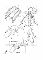 GARDE BOUE pour Yamaha XTZ750 de 1989