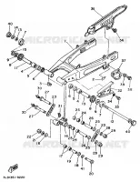 BRAS ARRIERE pour Yamaha XTZ750 de 1989