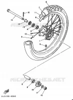 ROUE AVANT pour Yamaha XTZ750 de 1989