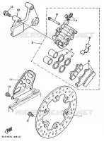 ETRIER DE FREIN ARRIERE pour Yamaha XTZ750 de 1989