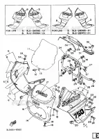 CARENAGES 1  pour Yamaha XTZ750 de 1989