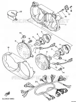 PIÈCES OPTIONNELLES pour Yamaha XTZ750 de 1989