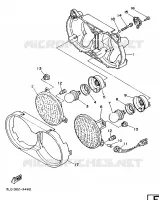 ALTERNATIVE PHARE pour Yamaha XTZ750 de 1989
