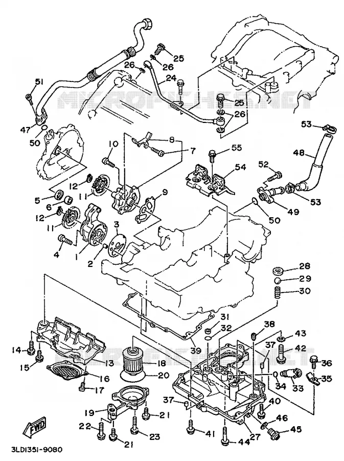 POMPE A HUILE Yamaha MOTO 750 1991 SUPERTENERE  XTZ750