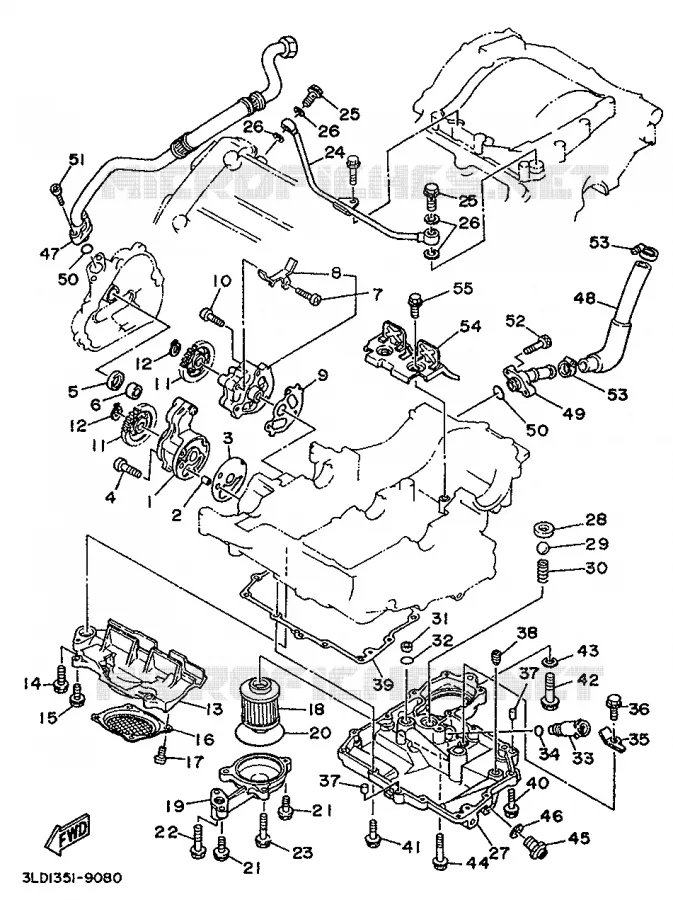 POMPE A HUILE Yamaha MOTO 750 1994 SUPERTENERE  XTZ750