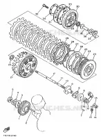 EMBRAYAGE DE DEMARREUR pour Yamaha XV1100 de 1991
