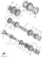TRANSMISSION pour Yamaha XV1100 de 1991