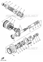 TRANSMISSION INTERMEDIAIRE pour Yamaha XV1100 de 1991