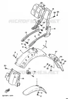 GARDE BOUE pour Yamaha XV1100 de 1991