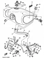 RESERVOIR A ESSENCE pour Yamaha XV1100 de 1991