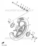 ROUE AVANT pour Yamaha XV1100 de 1991