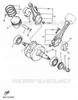 VILEBREQUIN / PISTON pour Yamaha XV1100 de 1991