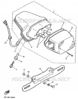 FEU ARRIERE pour Yamaha XV1100 de 1991