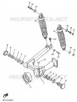 CACHE LATERAL   RESERVOIR D'HUILE pour Yamaha XV1100 de 1997
