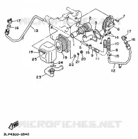 SYSTÈME D'ADMISSION D'AIR AIS pour Yamaha XV1100 de 1997