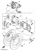 ETRIER DE FREIN AVANT pour Yamaha XV1100 de 1997