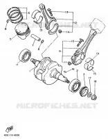VILEBREQUIN / PISTON pour Yamaha XV1100 de 1997