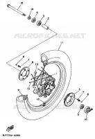 ROUE AVANT pour Yamaha XV1100 de 1997