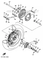 ROUE ARRIERE pour Yamaha XV1100 de 1997