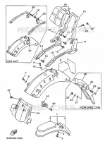 GARDE BOUE pour Yamaha XV1100 de 1997