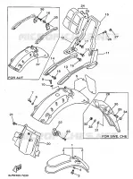 GARDE BOUE pour Yamaha XV1100 de 1997