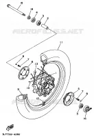 ROUE AVANT pour Yamaha XV1100 de 1997