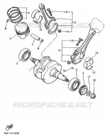 VILEBREQUIN / PISTON pour Yamaha XV1100 de 1997