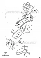 GARDE BOUE pour Yamaha XV1100 de 1997