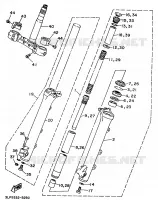 FOURCHE pour Yamaha XV1100 de 1997