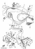 RESERVOIR A ESSENCE pour Yamaha XV1100 de 1997