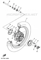ROUE AVANT pour Yamaha XV1100 de 1997