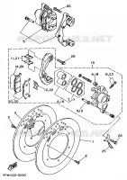 ETRIER DE FREIN AVANT pour Yamaha XV1100 de 1997