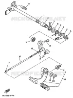 AXE DE SELECTEUR / PEDALE pour Yamaha XV125 de 1997